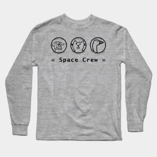 Space Crew 2420 Animals Line Drawing Long Sleeve T-Shirt